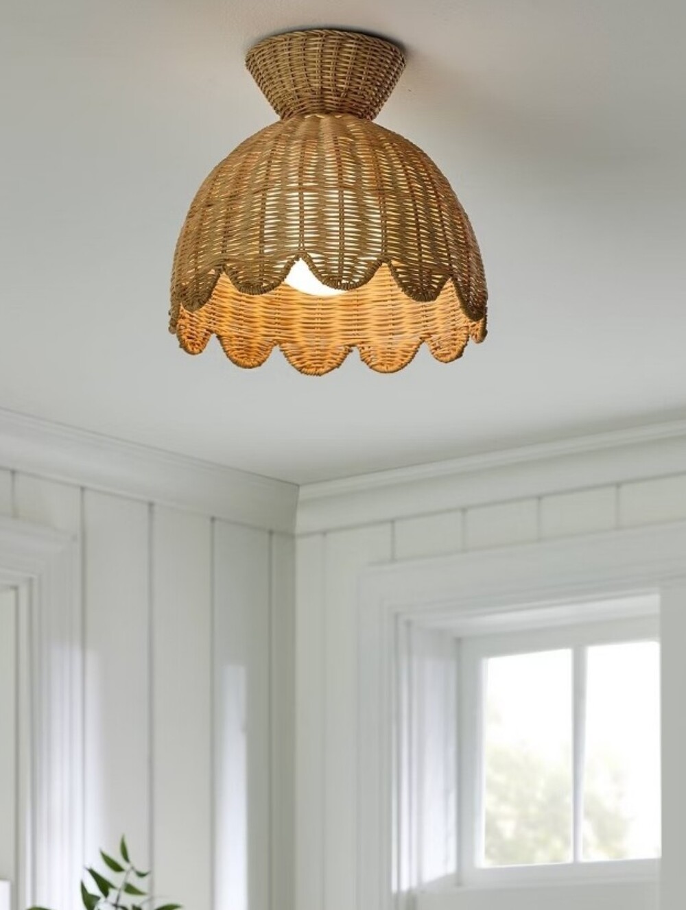 Woven Flush Mount Ceiling Light - Threshold